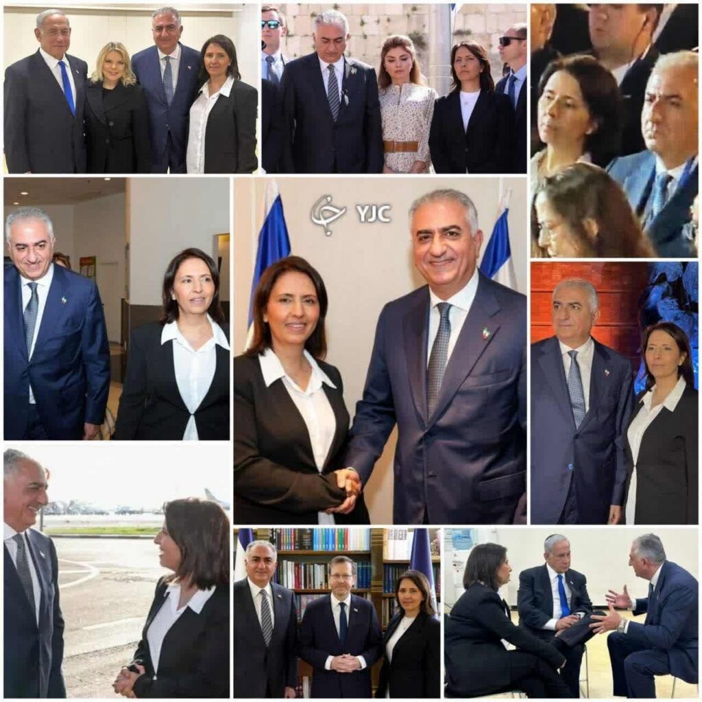 رضا پهلوی و وزیر اطلاعات اسرائیل 